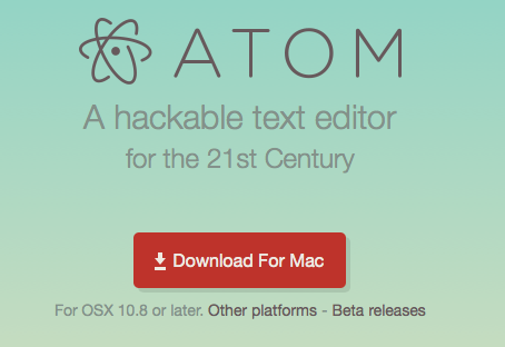 atom.io download button